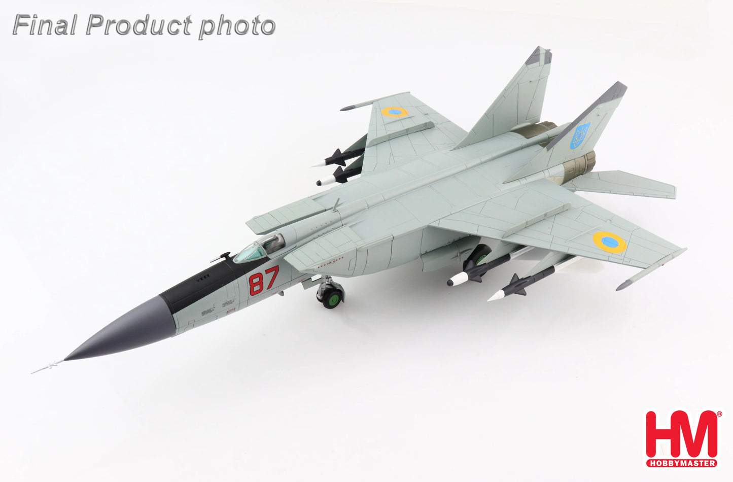 HOBBY MASTER MIG-25PDS FOXBAT RED 87 UKRAINE 1995
