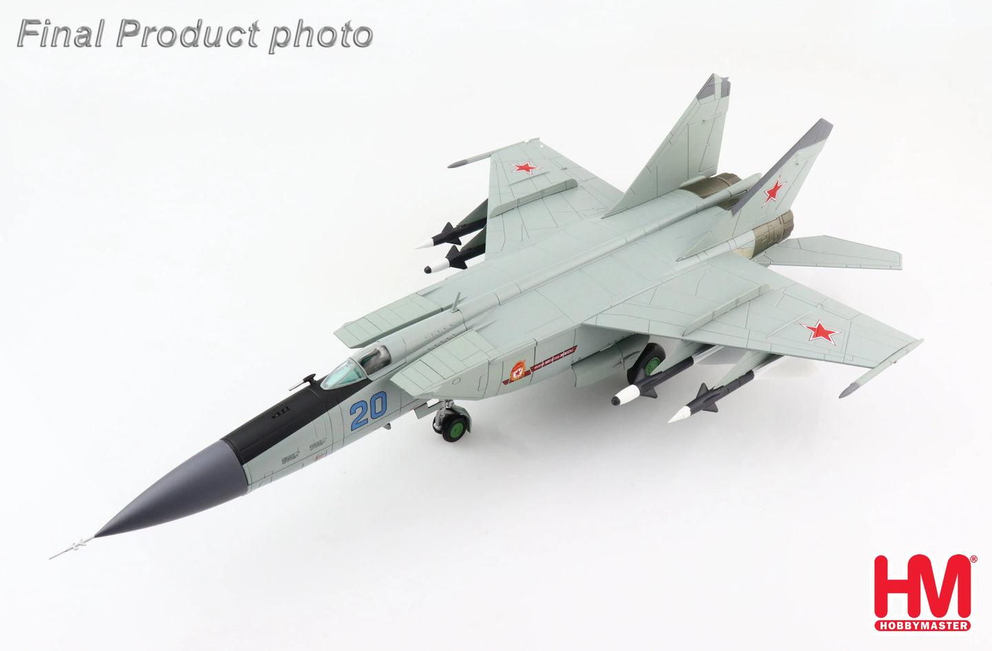 HOBBY MASTER MIG-25PDS "50TH ANNIVERSARY OF OCTOBER" BLUE 20 1990