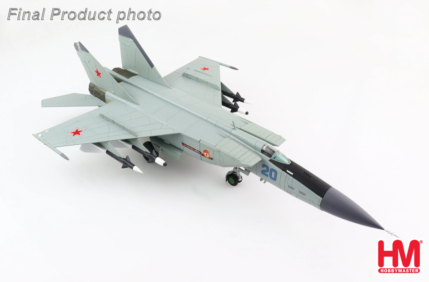 HOBBY MASTER MIG-25PDS "50TH ANNIVERSARY OF OCTOBER" BLUE 20 1990