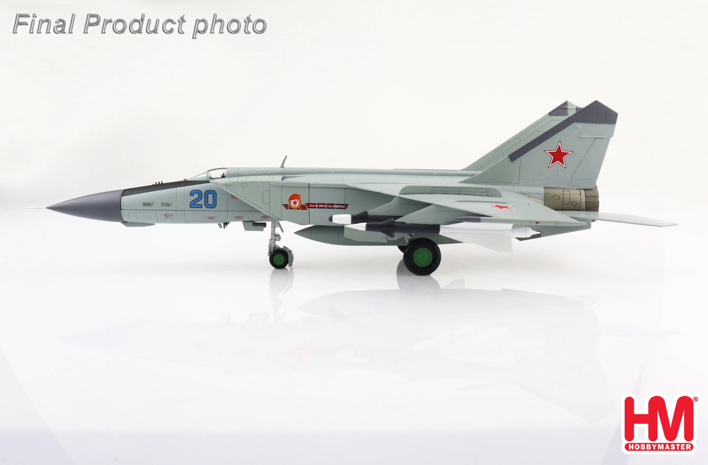 HOBBY MASTER MIG-25PDS "50TH ANNIVERSARY OF OCTOBER" BLUE 20 1990