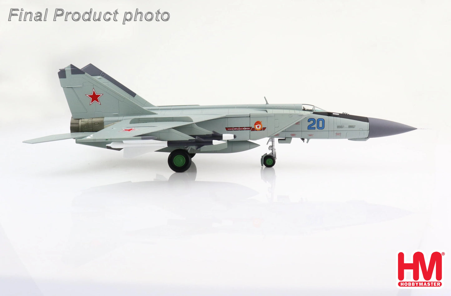 HOBBY MASTER MIG-25PDS "50TH ANNIVERSARY OF OCTOBER" BLUE 20 1990