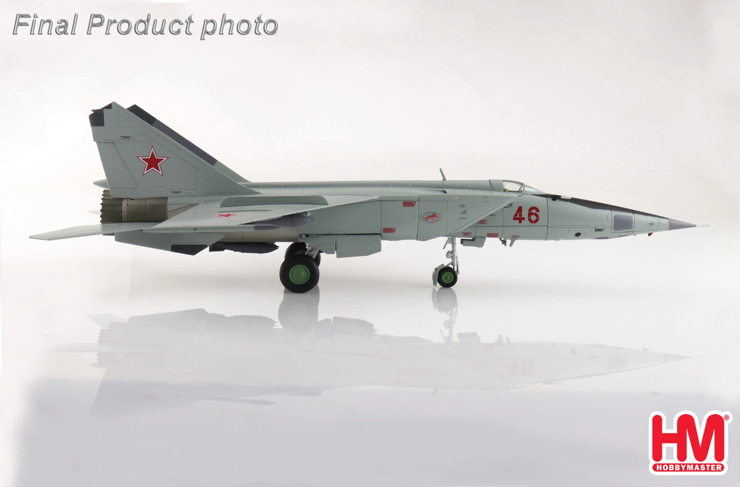 HOBBY MASTER MIG-25RBT RED 46 47TH GRAP 2ND SQN MAY 2001 (WITH 8 X FAB-500 BOMBS)