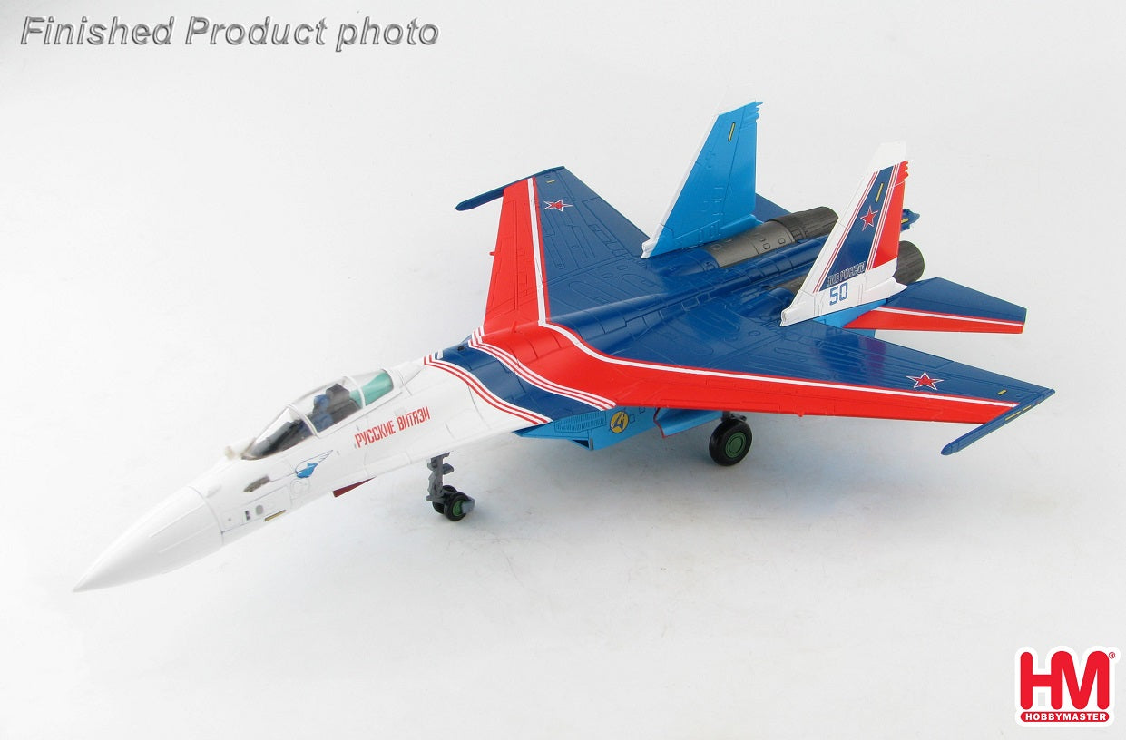HOBBY MASTER SU-35S FLANKER E RUSSIAN KNIGHTS BLUE 50 RUSSIAN AIR AND SPACE FORCE