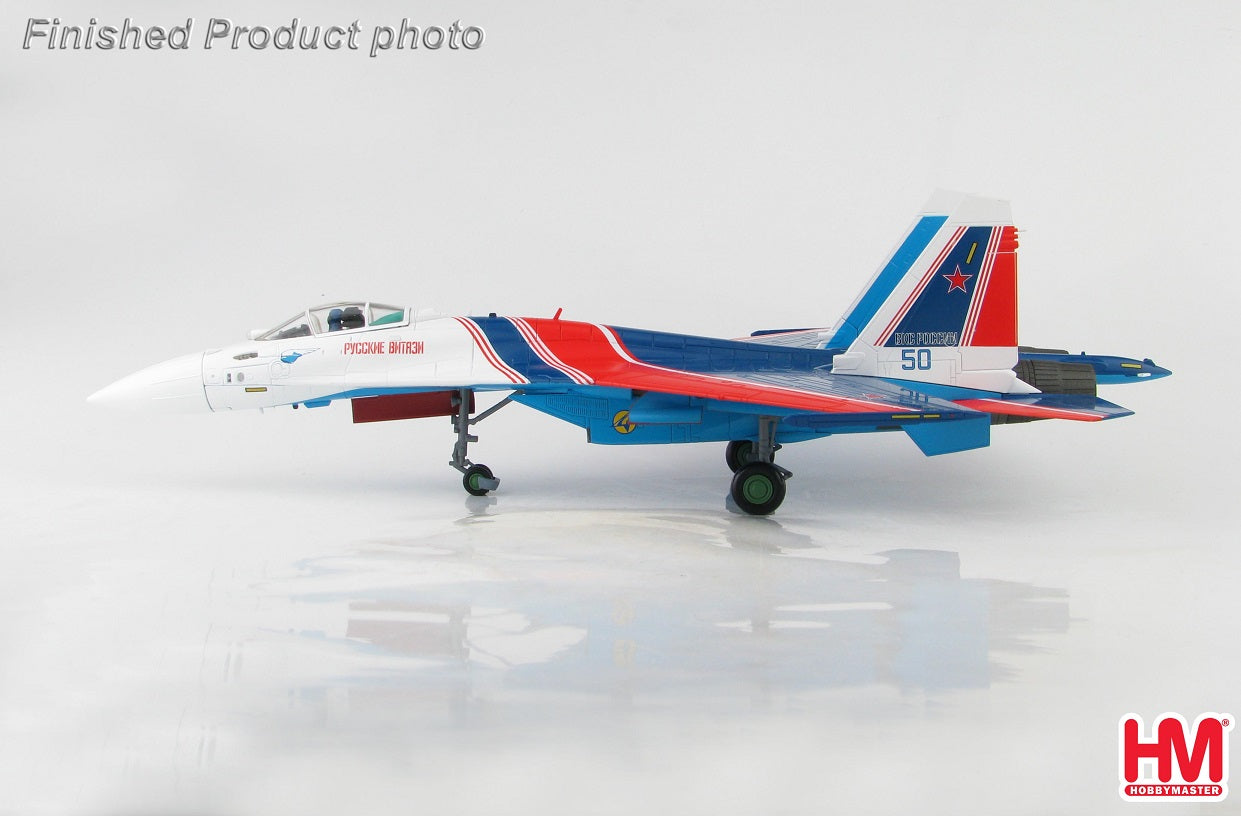 HOBBY MASTER SU-35S FLANKER E RUSSIAN KNIGHTS BLUE 50 RUSSIAN AIR AND SPACE FORCE