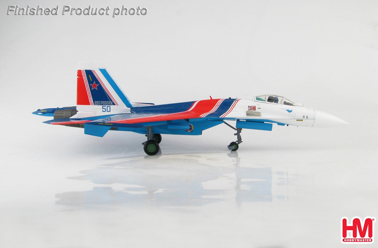 HOBBY MASTER SU-35S FLANKER E RUSSIAN KNIGHTS BLUE 50 RUSSIAN AIR AND SPACE FORCE