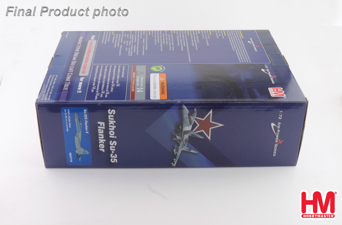 HOBBY MASTER SU-35S FLANKER E 61271 PLAAF CHINA (W/2 X PL-17 4 X R-77M)