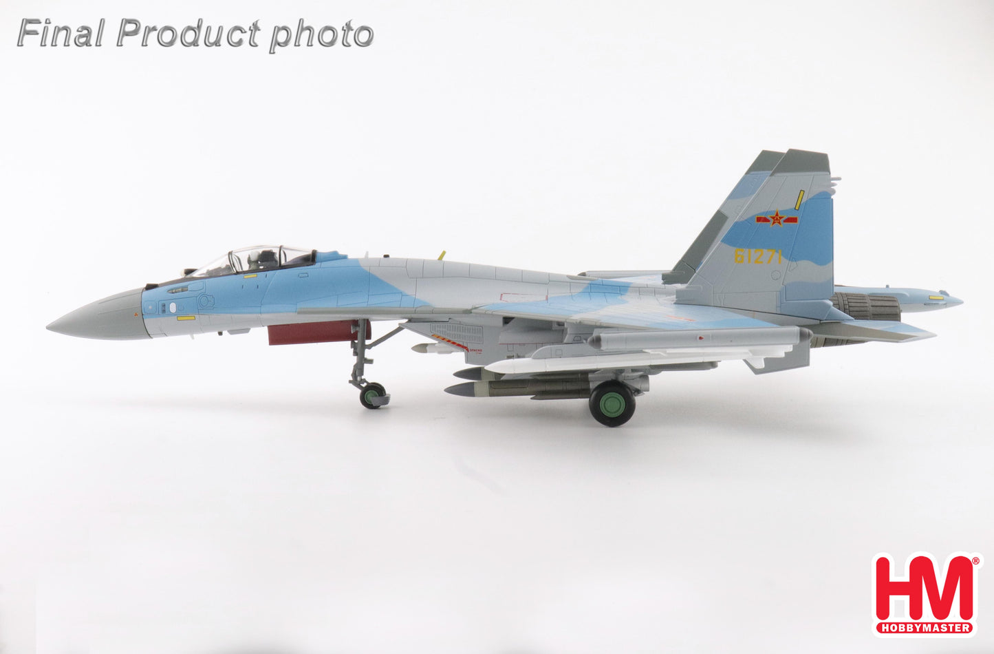 HOBBY MASTER SU-35S FLANKER E 61271 PLAAF CHINA (W/2 X PL-17 4 X R-77M)