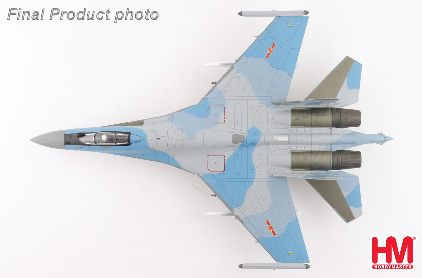 HOBBY MASTER SU-35S FLANKER E 61271 PLAAF CHINA (W/2 X PL-17 4 X R-77M)