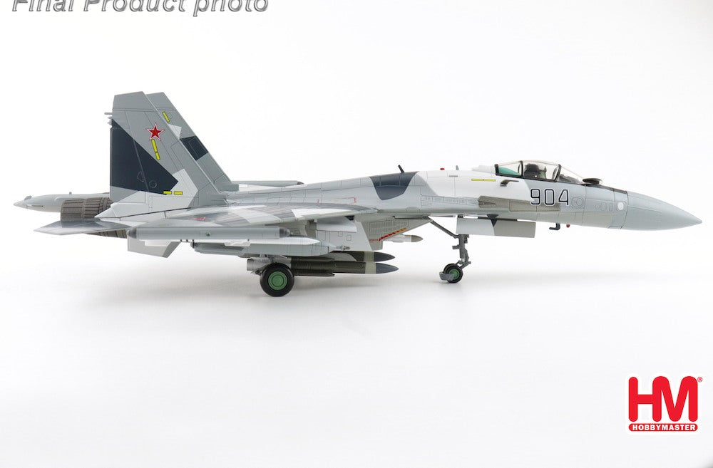 HOBBY MASTER SU-35 FLANKER RUSSIAN AIR FORCE 904 (WITH 2 X ECM POD, 4 X R-77, 2 X KH-59, 2 X KH-31, 2 X KAB-1500L)