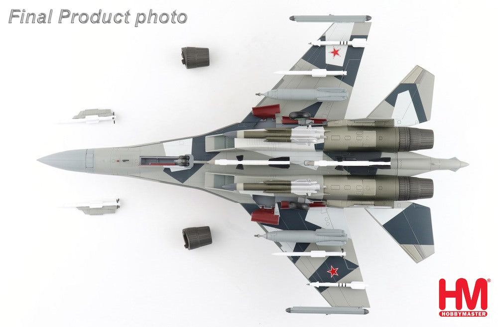 HOBBY MASTER SU-35 FLANKER RUSSIAN AIR FORCE 904 (WITH 2 X ECM POD, 4 X R-77, 2 X KH-59, 2 X KH-31, 2 X KAB-1500L)