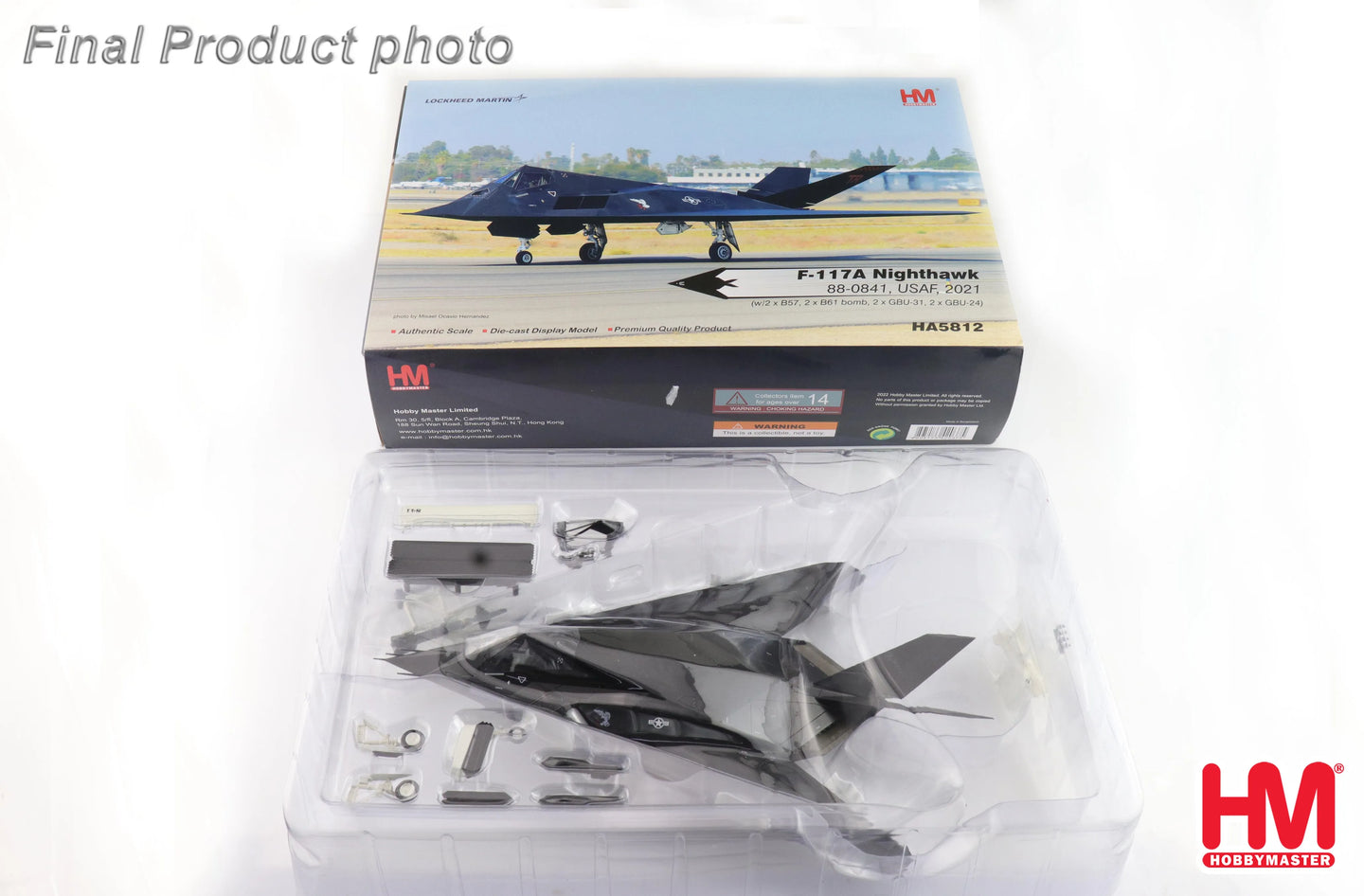 HOBBY MASTER F-117A NIGHTHAWK USAF 2021 REG: 88-0841