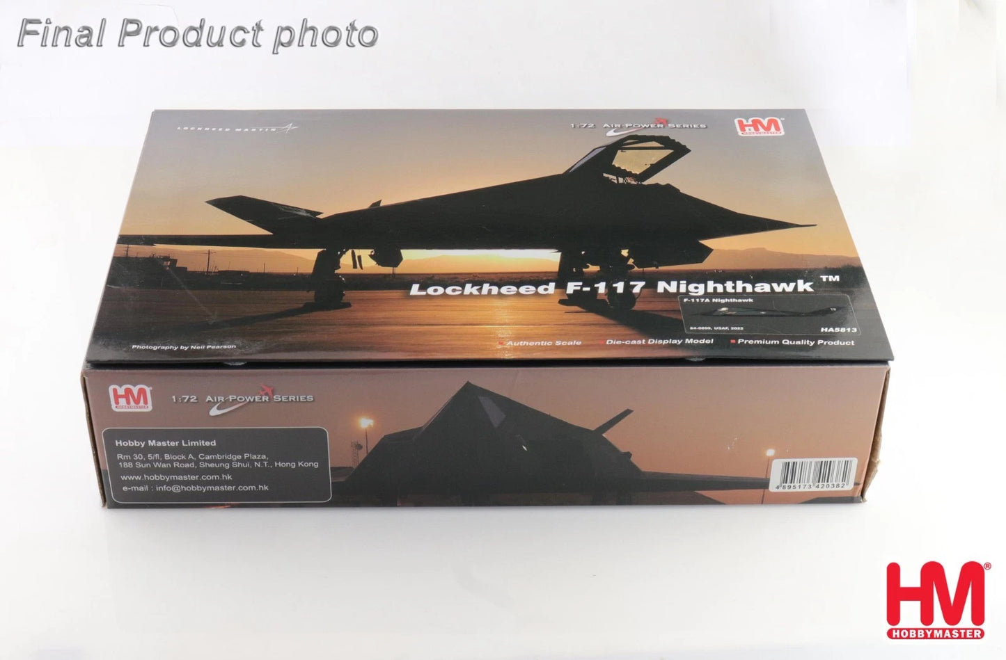 HOBBY MASTERS F-117A NIGHTHAWK 84-0809 USAF 2022 WITH EXTRA 2 X B57 AND B61 BOMBS