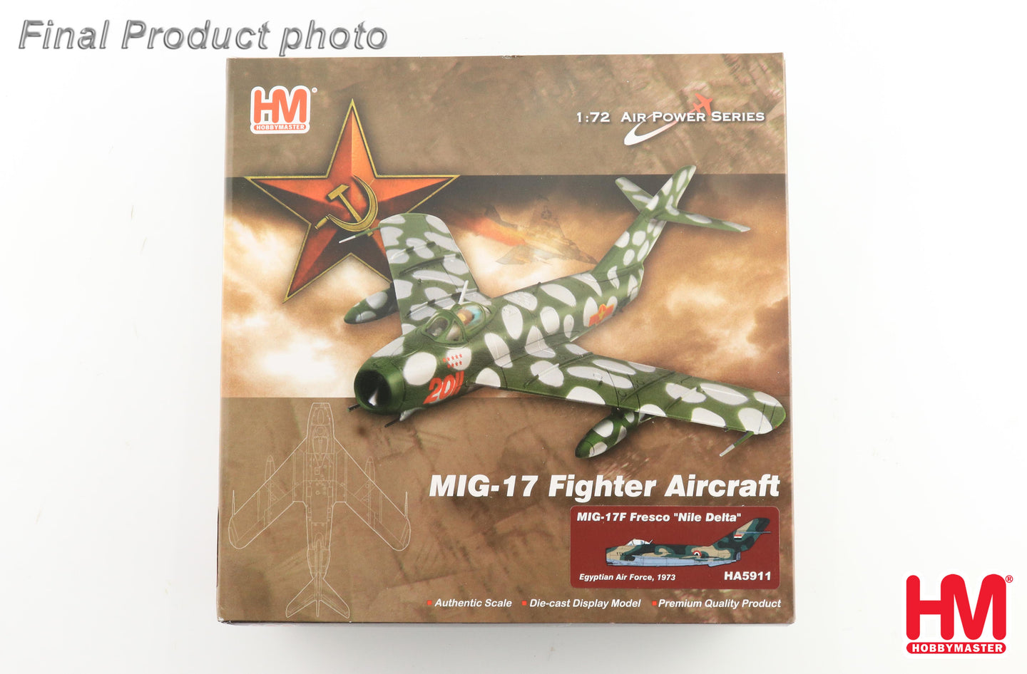 HOBBY MASTER MIG-17F FRESCO NILE DELTA EGYPTIAN AIR FORCE 1973