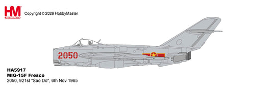 HOBBY MASTER MIG-17F FRESCO 2050 921ST SAO DO 6 NOV. 1965