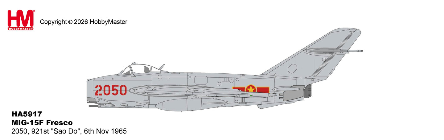 HOBBY MASTER MIG-17F FRESCO 2050 921ST SAO DO 6 NOV. 1965