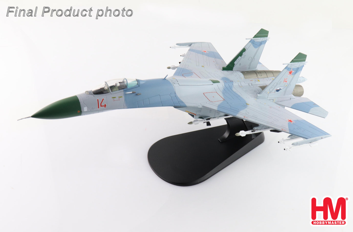 HOBBY MASTER SU-27 FLANKER B (EARLY TYPE) RED 14 RUSSIAN AIR FORCE 1990