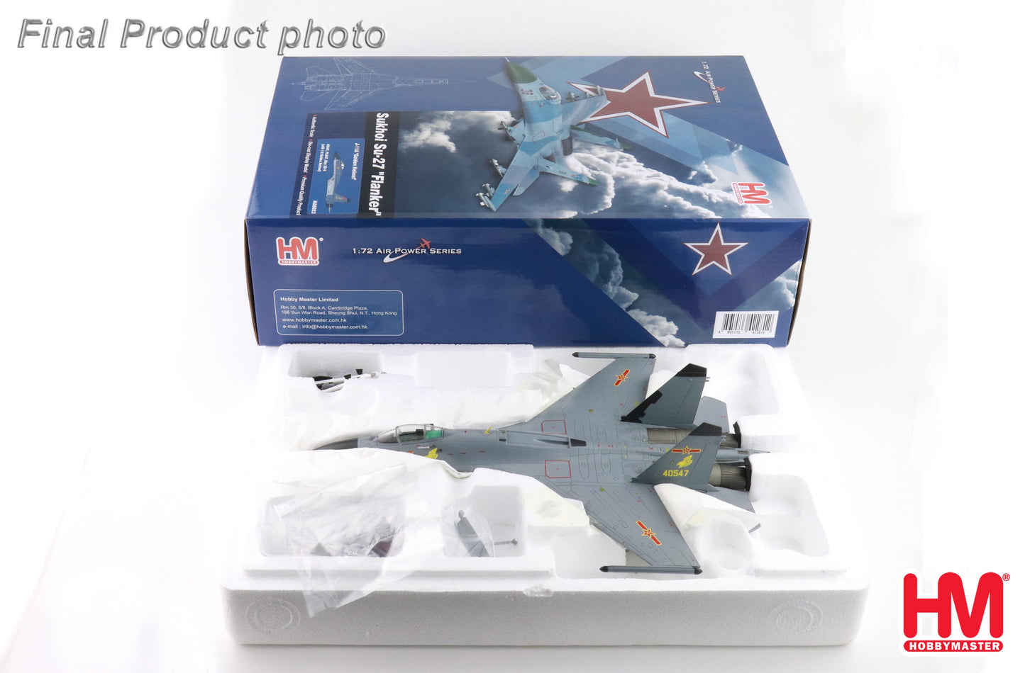 HOBBY MASTER J-11A PEOPLES LIBERATION ARMY AIR FORCE (PLAAF) "GOLDEN HELMET" 40547 MAY 2014