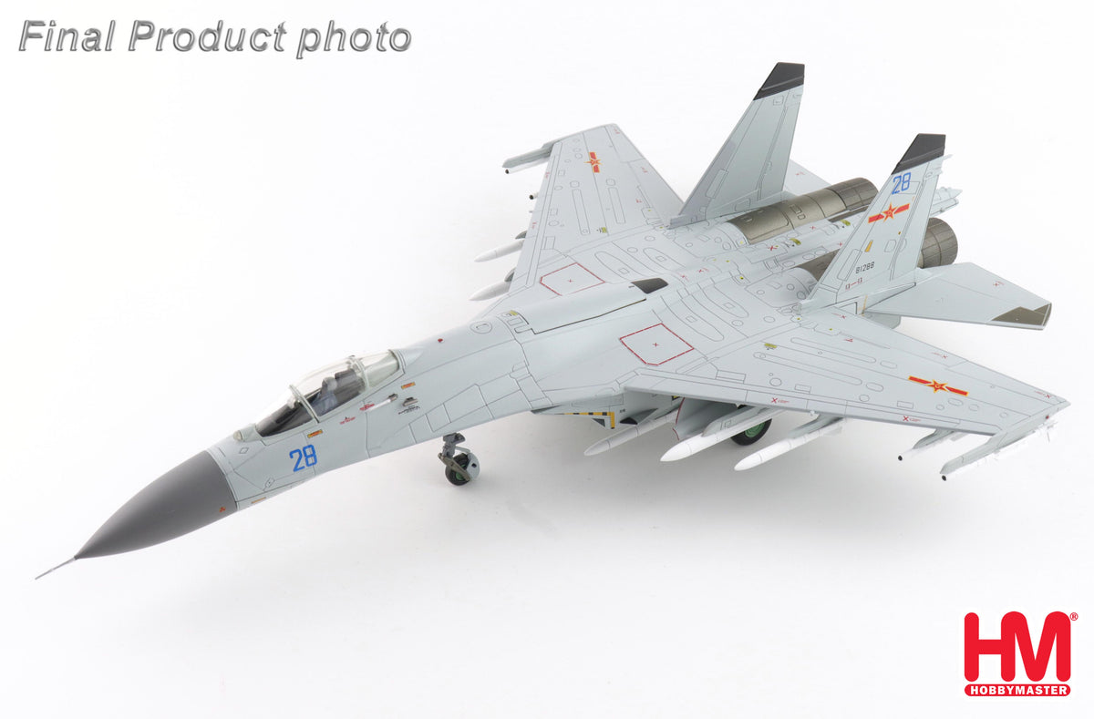 HOBBY MASTER J-11BGH "FLANKER B" PLANAF BLUE 28/81288 (WITH PL-10 AND PL-15 MISSILES)