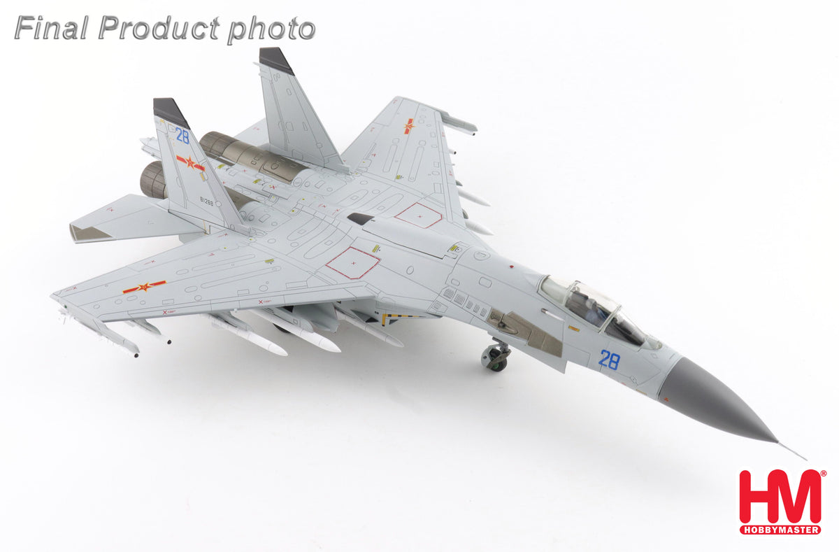 HOBBY MASTER J-11BGH "FLANKER B" PLANAF BLUE 28/81288 (WITH PL-10 AND PL-15 MISSILES)