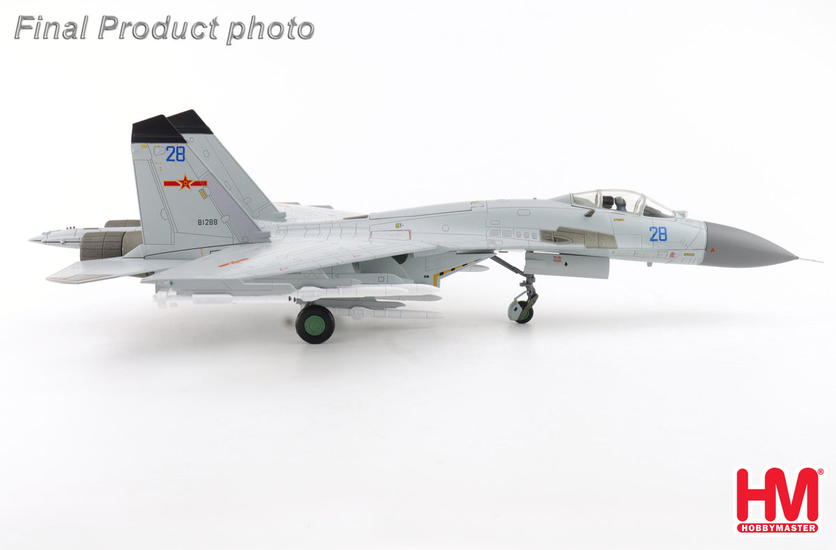HOBBY MASTER J-11BGH "FLANKER B" PLANAF BLUE 28/81288 (WITH PL-10 AND PL-15 MISSILES)