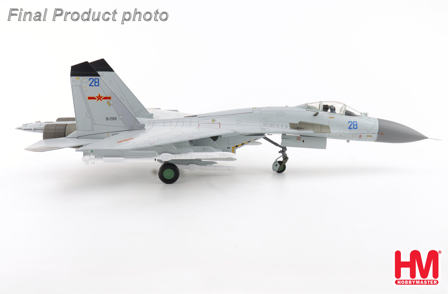 HOBBY MASTER J-11BGH "FLANKER B" PLANAF BLUE 28/81288 (WITH PL-10 AND PL-15 MISSILES)