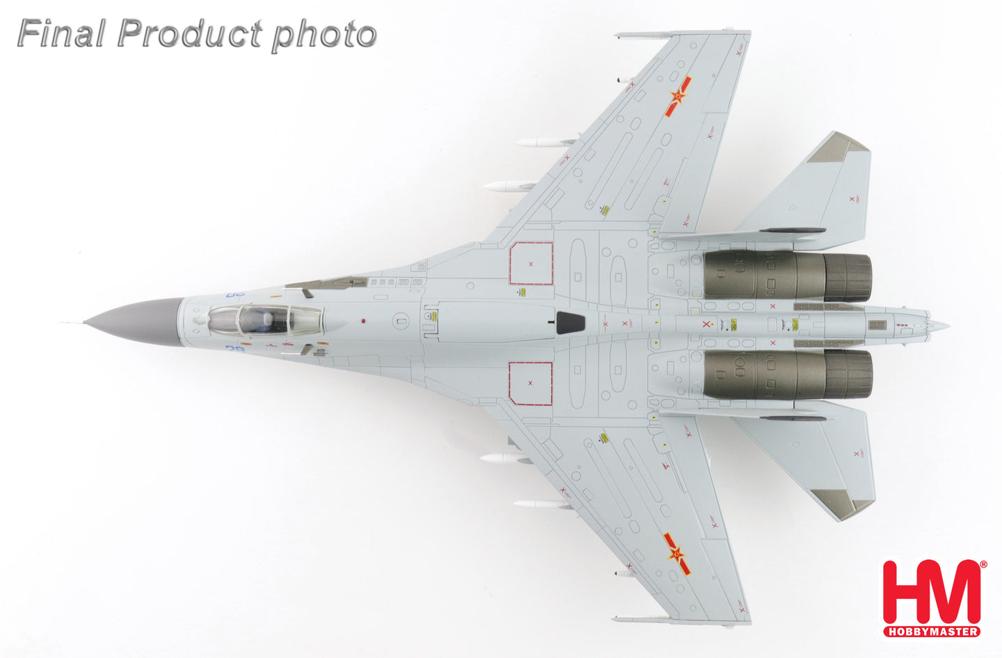 HOBBY MASTER J-11BGH "FLANKER B" PLANAF BLUE 28/81288 (WITH PL-10 AND PL-15 MISSILES)