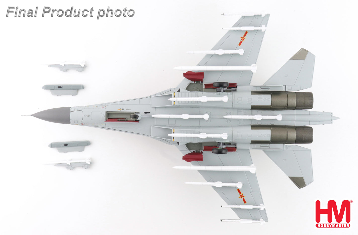 HOBBY MASTER J-11BGH "FLANKER B" PLANAF BLUE 28/81288 (WITH PL-10 AND PL-15 MISSILES)