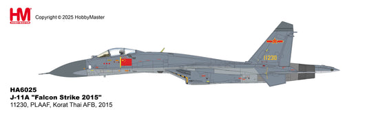 HOBBY MASTER J-11A PLAAF 11230 "FALCON STRIKE 2015" KORAT THAI AFB 2015