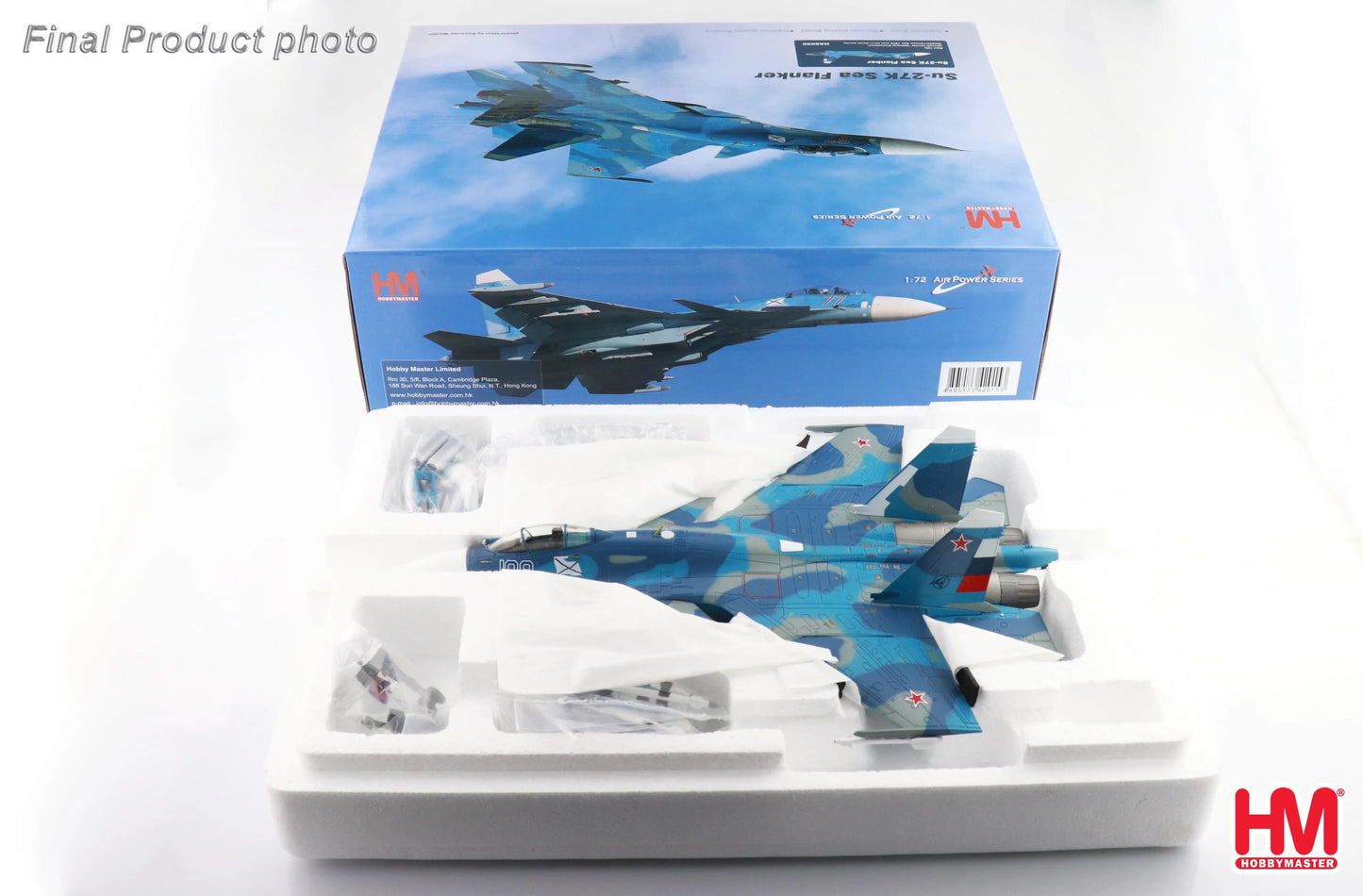 HOBBY MASTER SU-27K SEA FLANKERBORT 109 AIRCRAFT CARRIER ADMIRAL KUZNETSOV MEDITERRANEAN SEA