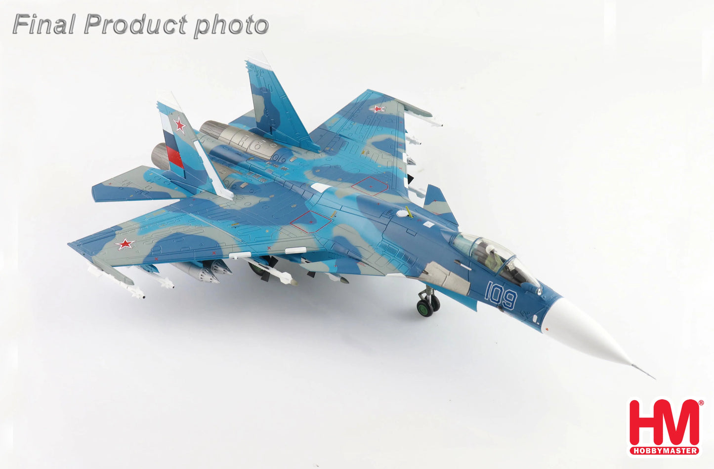 HOBBY MASTER SU-27K SEA FLANKERBORT 109 AIRCRAFT CARRIER ADMIRAL KUZNETSOV MEDITERRANEAN SEA