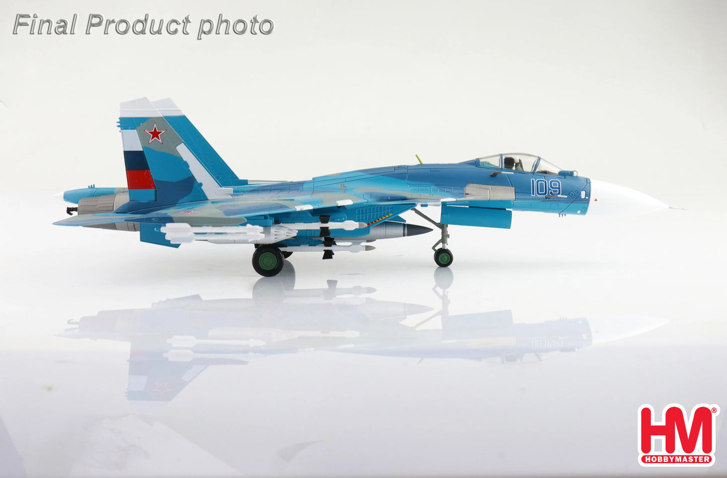 HOBBY MASTER SU-27K SEA FLANKERBORT 109 AIRCRAFT CARRIER ADMIRAL KUZNETSOV MEDITERRANEAN SEA