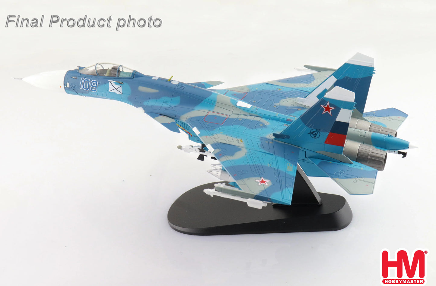 HOBBY MASTER SU-27K SEA FLANKERBORT 109 AIRCRAFT CARRIER ADMIRAL KUZNETSOV MEDITERRANEAN SEA