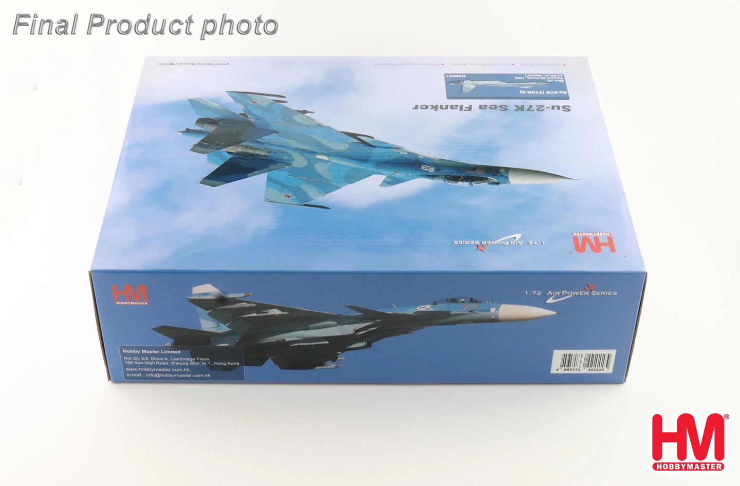 HOBBY MASTER SU-27K (T10K-5) BLUE 79 RUSSIAN AIR FORCE 1995 W/KH-41 "MOSKIT"