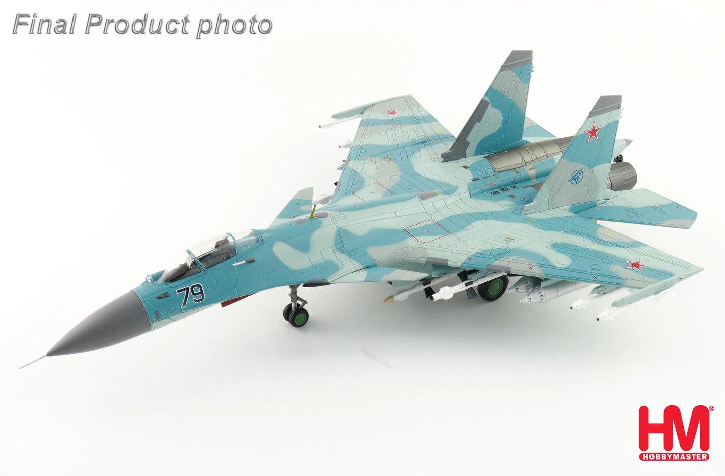 HOBBY MASTER SU-27K (T10K-5) BLUE 79 RUSSIAN AIR FORCE 1995 W/KH-41 "MOSKIT"