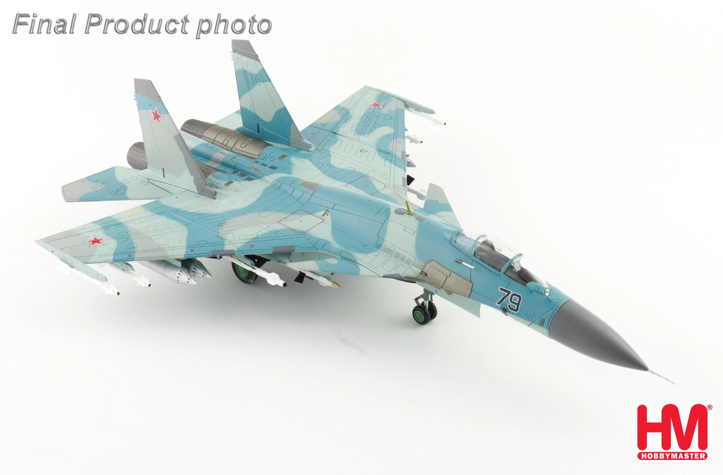 HOBBY MASTER SU-27K (T10K-5) BLUE 79 RUSSIAN AIR FORCE 1995 W/KH-41 "MOSKIT"