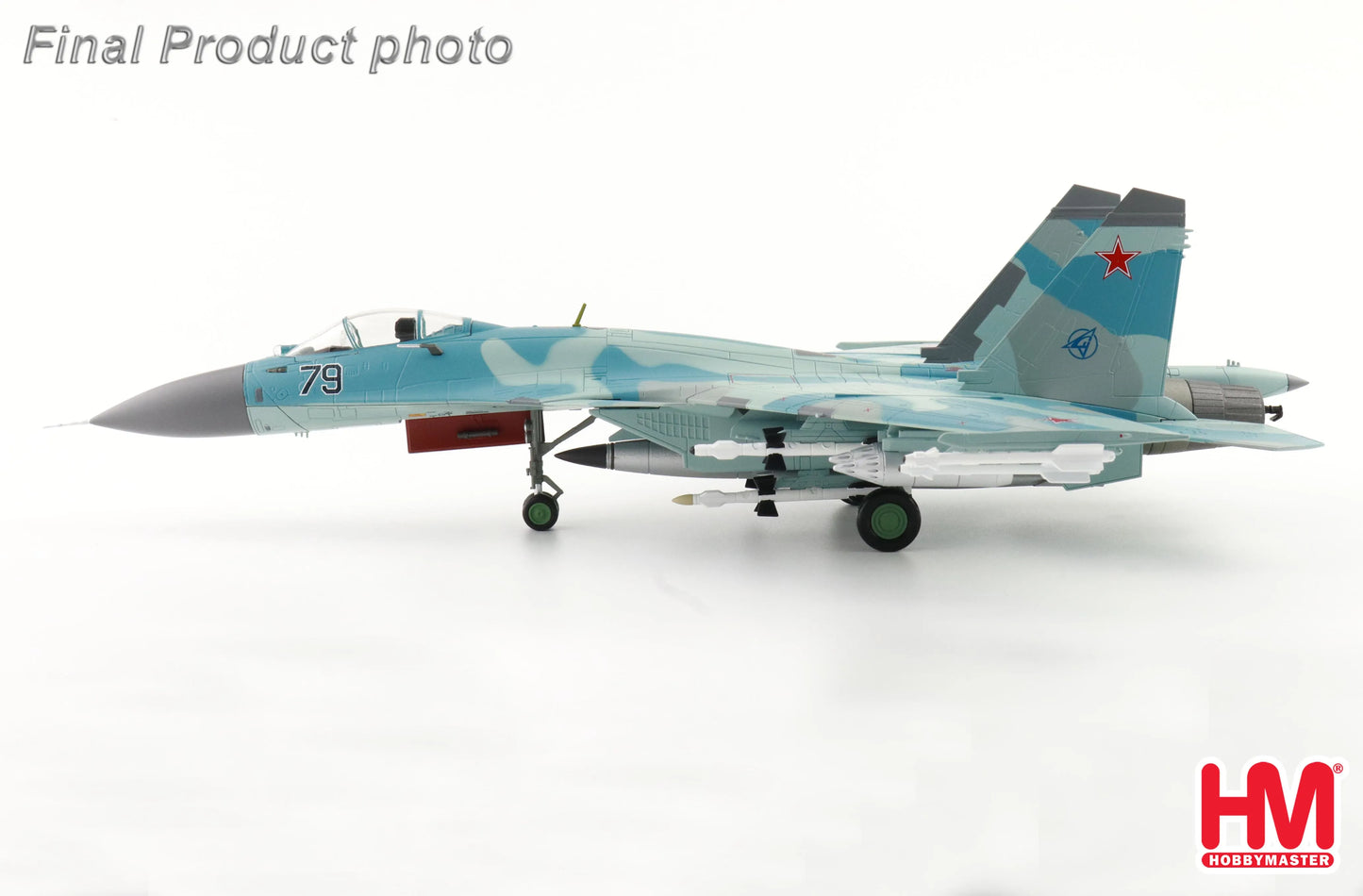 HOBBY MASTER SU-27K (T10K-5) BLUE 79 RUSSIAN AIR FORCE 1995 W/KH-41 "MOSKIT"