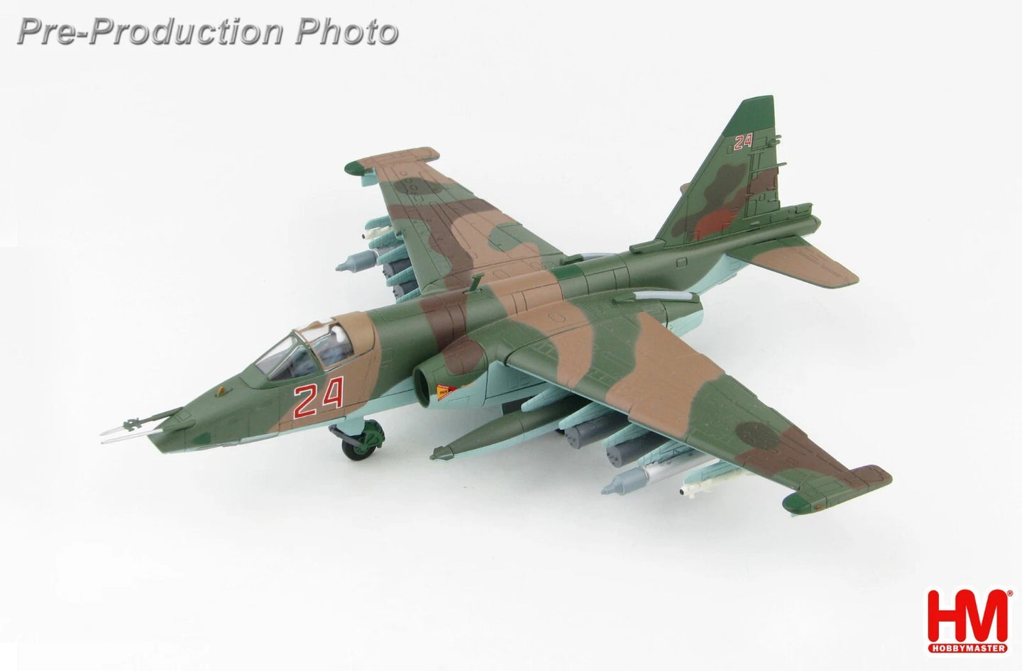 HOBBY MASTER 1/72 SUKHOI SU-25 SM FROGFOOT RUSSIAN AIR FORCE RED 24 LATAKIA, SYRIA 2015