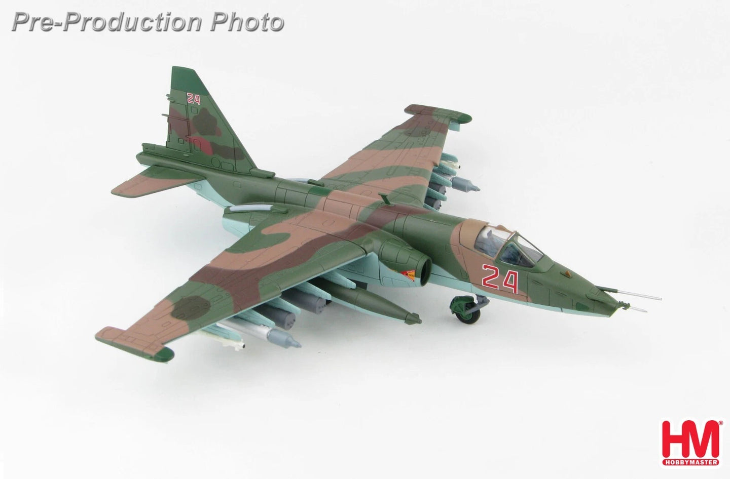 HOBBY MASTER 1/72 SUKHOI SU-25 SM FROGFOOT RUSSIAN AIR FORCE RED 24 LATAKIA, SYRIA 2015