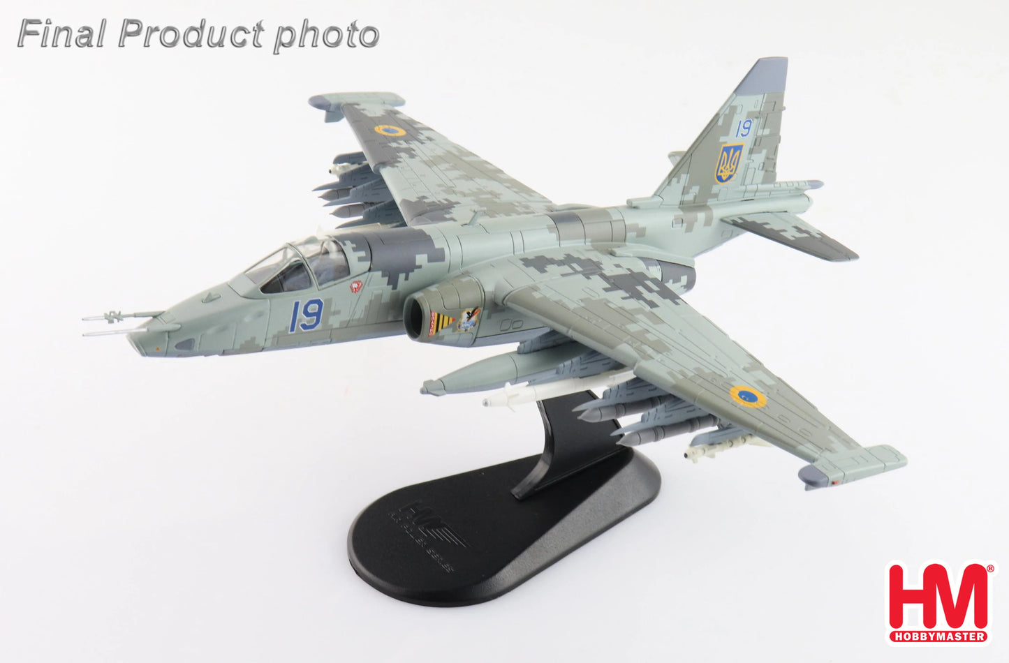 HOBBY MASTER SU-25M1 "LT. COL. ZHYBROV " BLUE 19 UKRAINE AF FEB 2022
