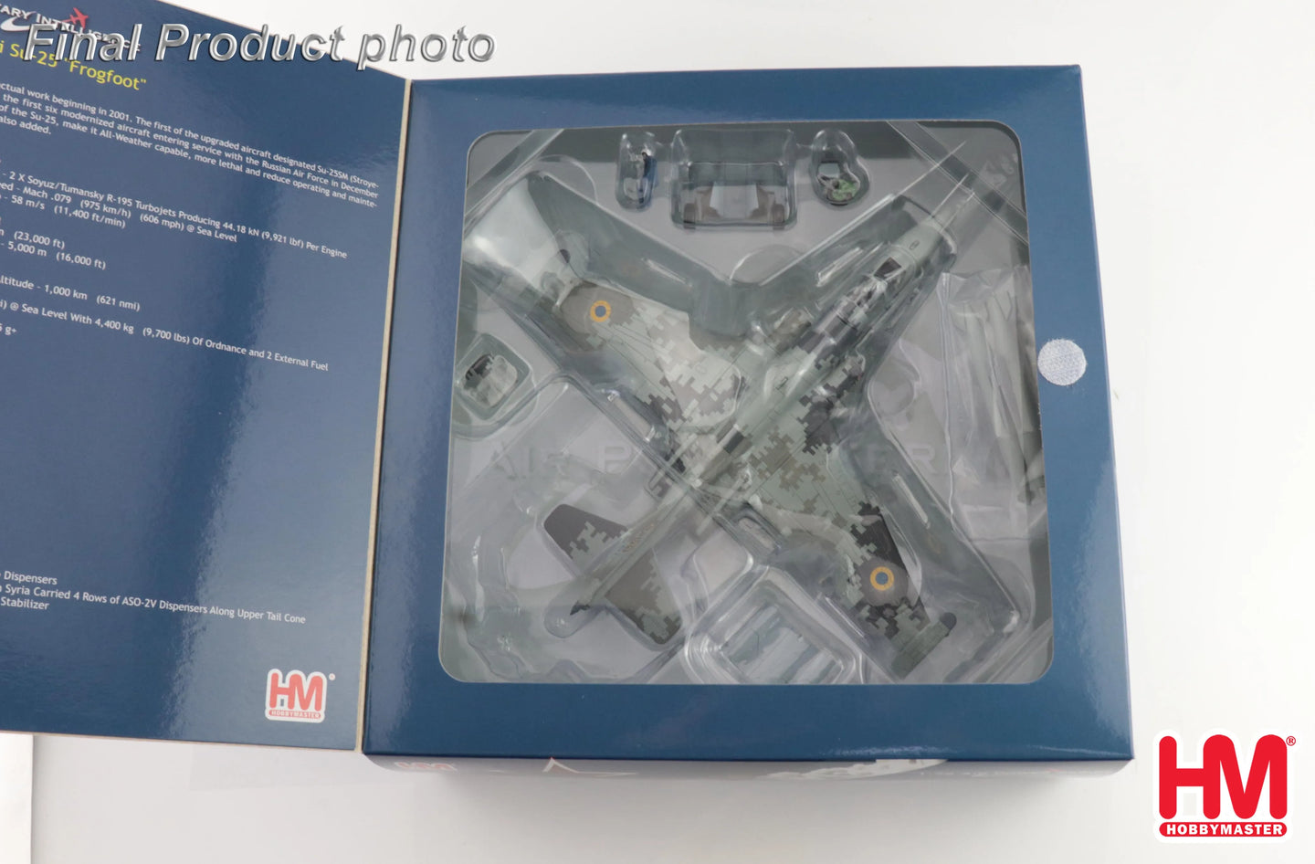 HOBBY MASTER SU-25M1 "LT. COL. ZHYBROV " BLUE 19 UKRAINE AF FEB 2022