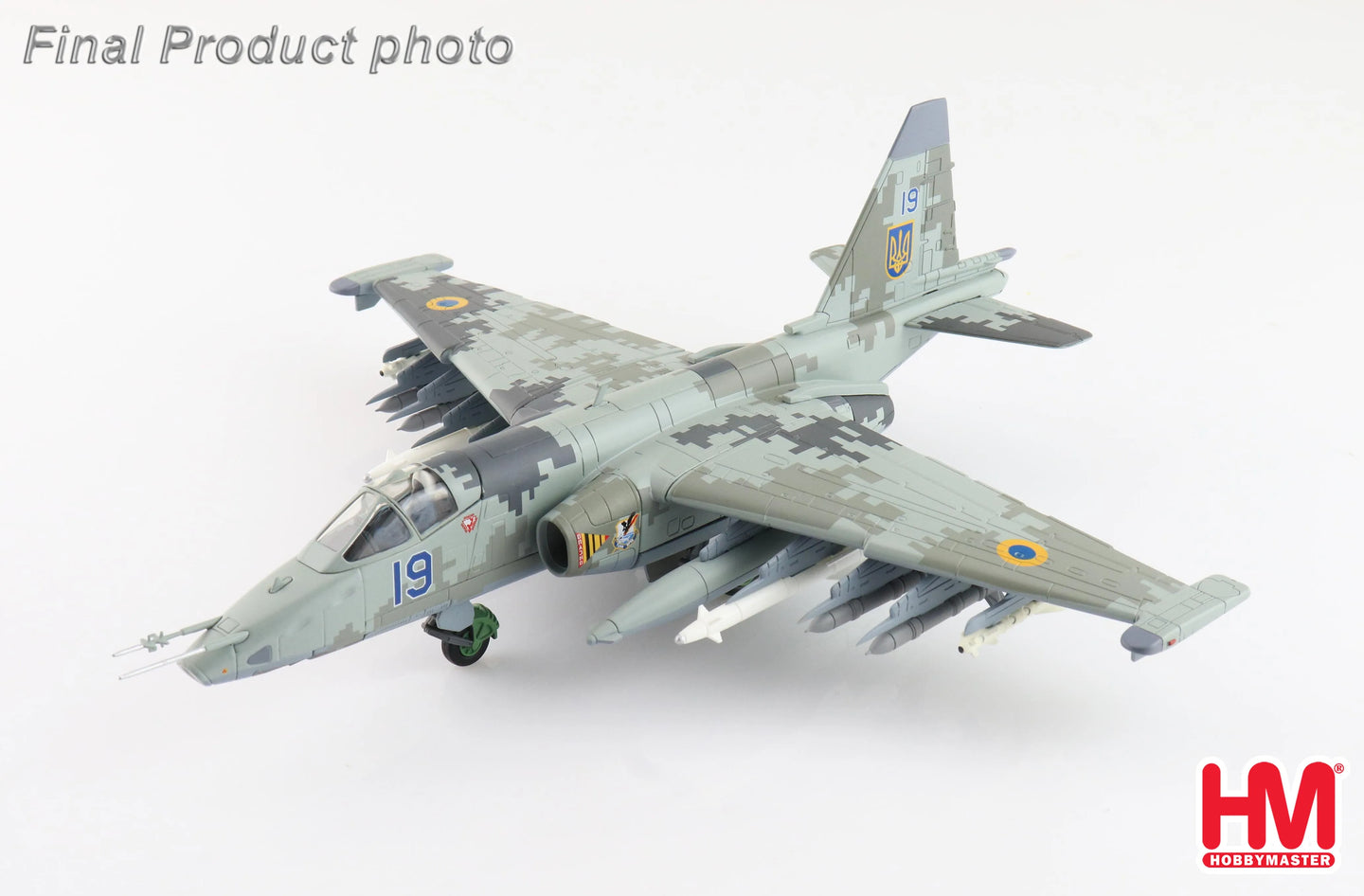 HOBBY MASTER SU-25M1 "LT. COL. ZHYBROV " BLUE 19 UKRAINE AF FEB 2022
