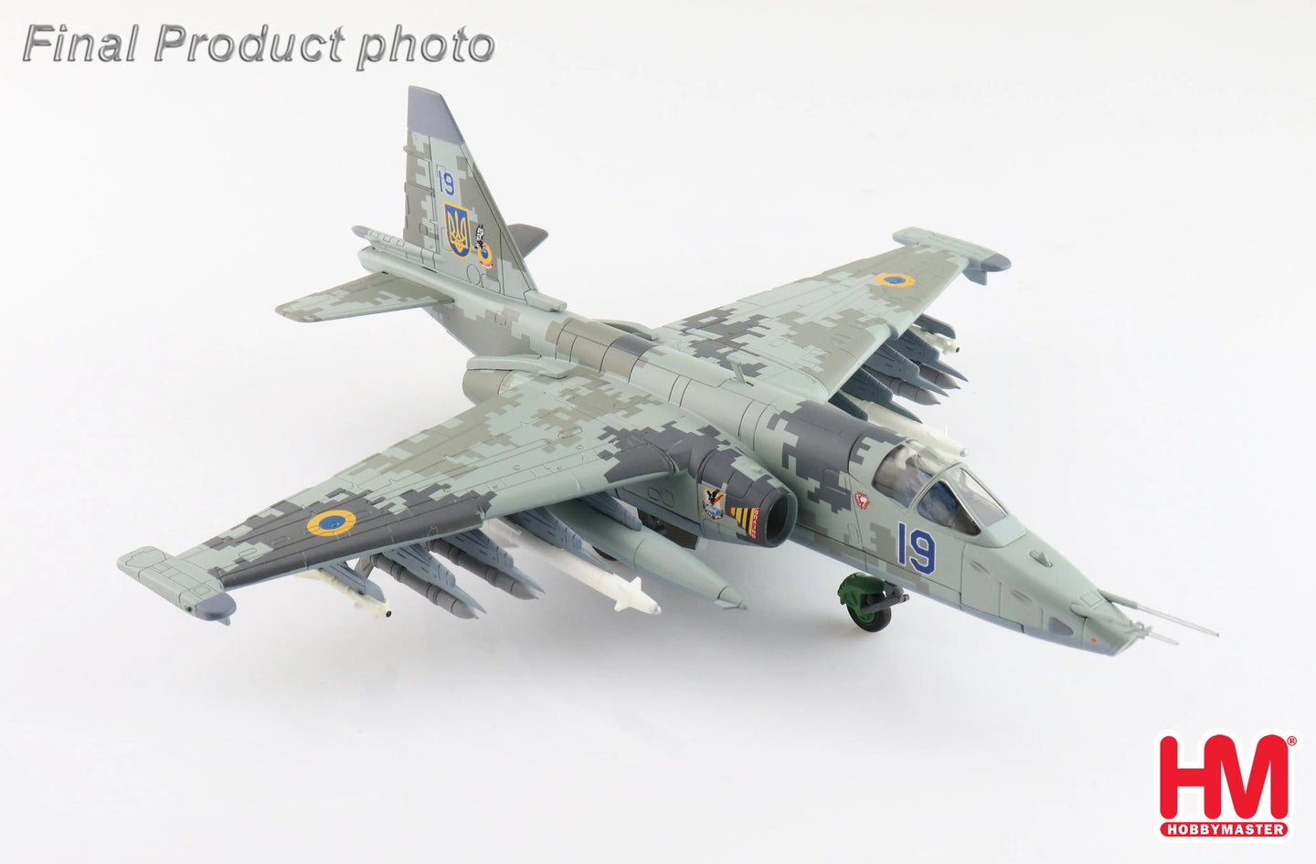 HOBBY MASTER SU-25M1 "LT. COL. ZHYBROV " BLUE 19 UKRAINE AF FEB 2022