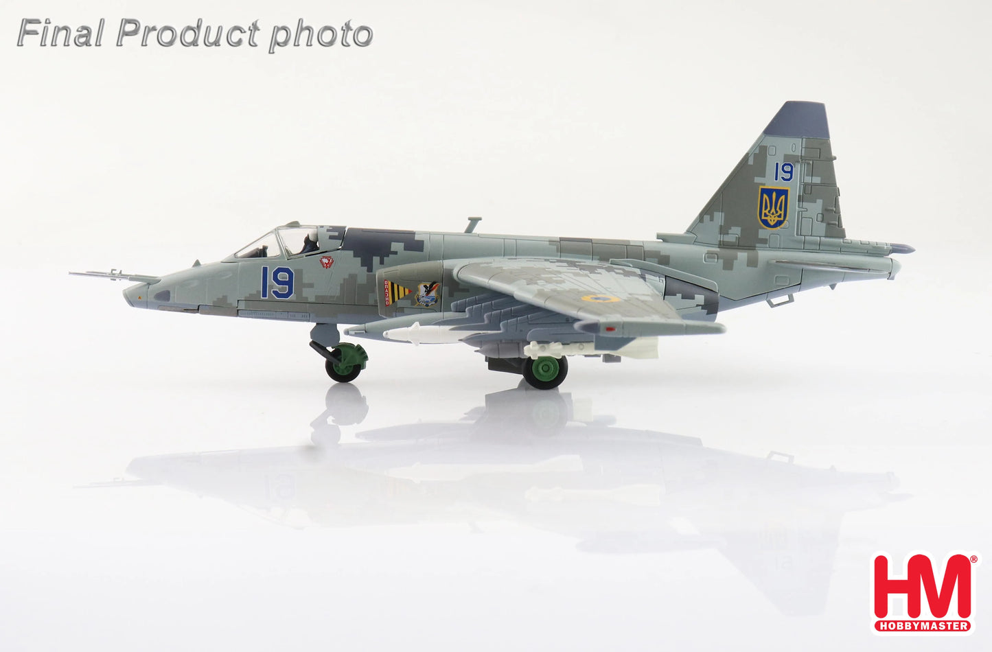 HOBBY MASTER SU-25M1 "LT. COL. ZHYBROV " BLUE 19 UKRAINE AF FEB 2022