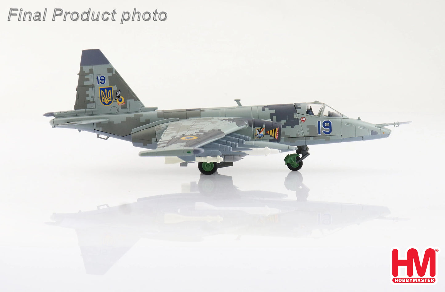 HOBBY MASTER SU-25M1 "LT. COL. ZHYBROV " BLUE 19 UKRAINE AF FEB 2022