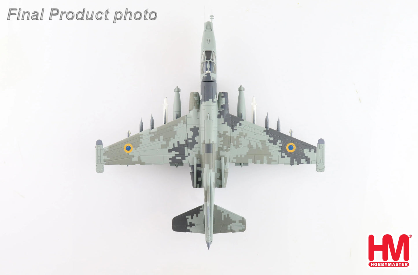 HOBBY MASTER SU-25M1 "LT. COL. ZHYBROV " BLUE 19 UKRAINE AF FEB 2022