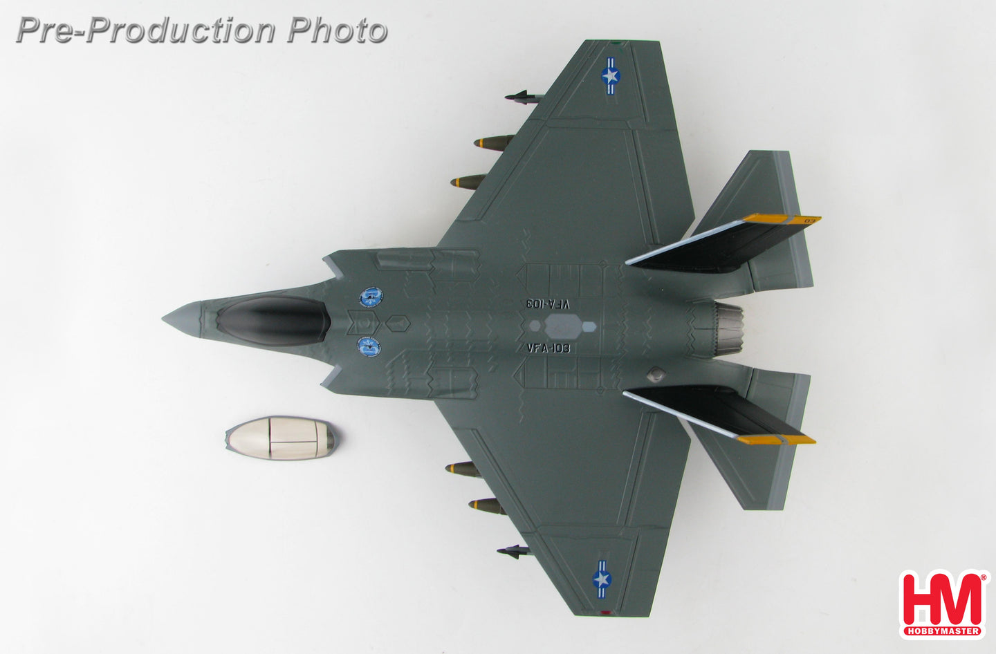 HOBBY MASTER F-35C 003 POLE TEST SCHEME