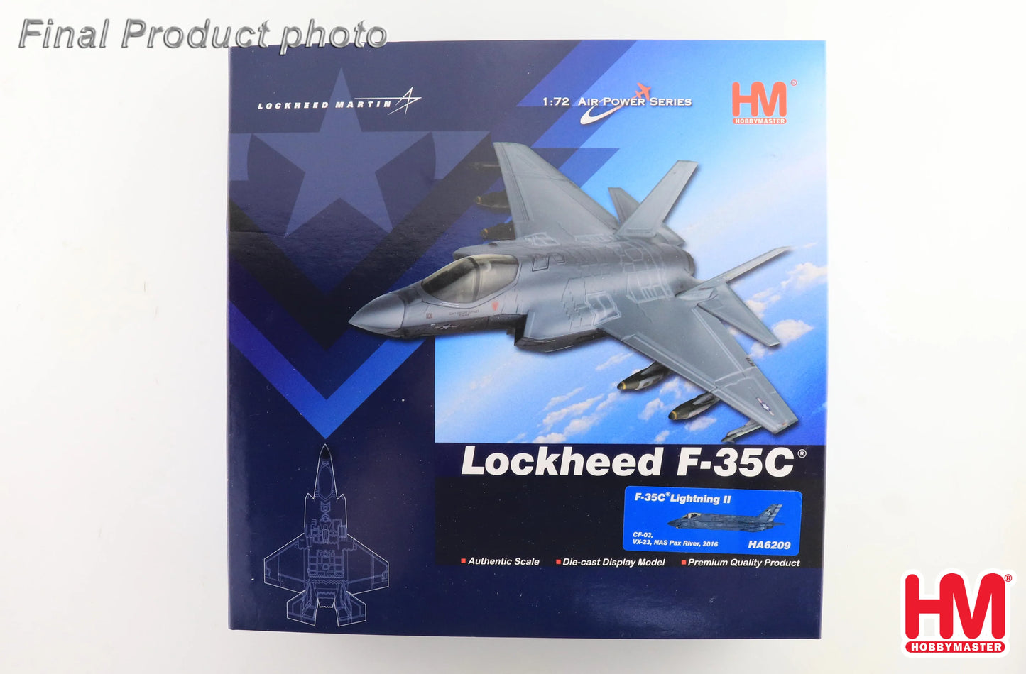 HOBBY MASTERS F-35C LIGHTNING II CF-03 VX-23 NAS PAX RIVER 2016