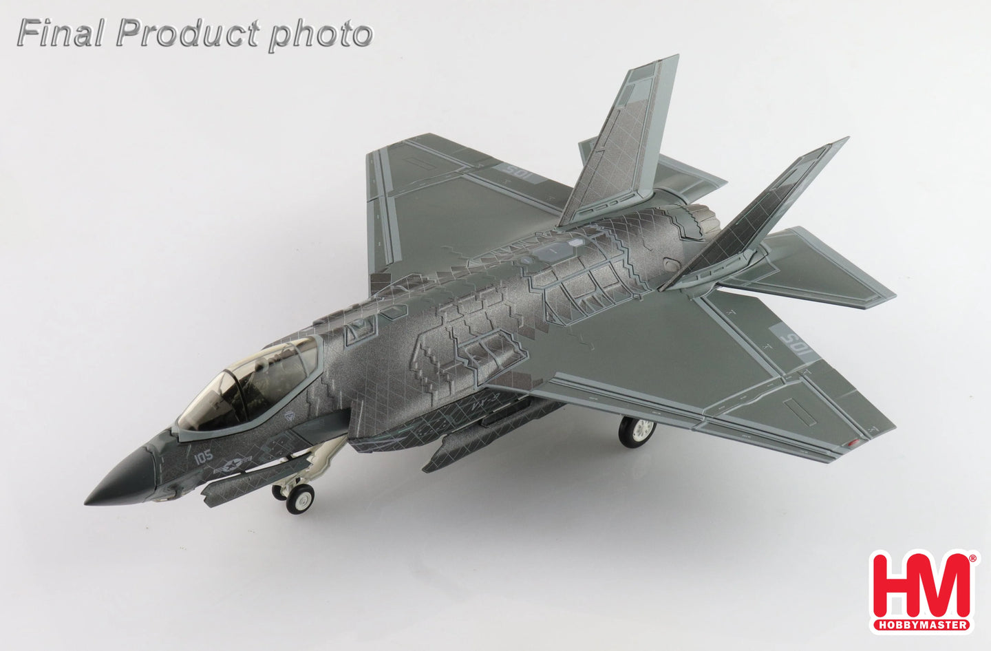 HOBBY MASTER F-35C LIGHTNING II "BLACK CHROME" XE-105/168842 US NAVY AUGUST 2022
