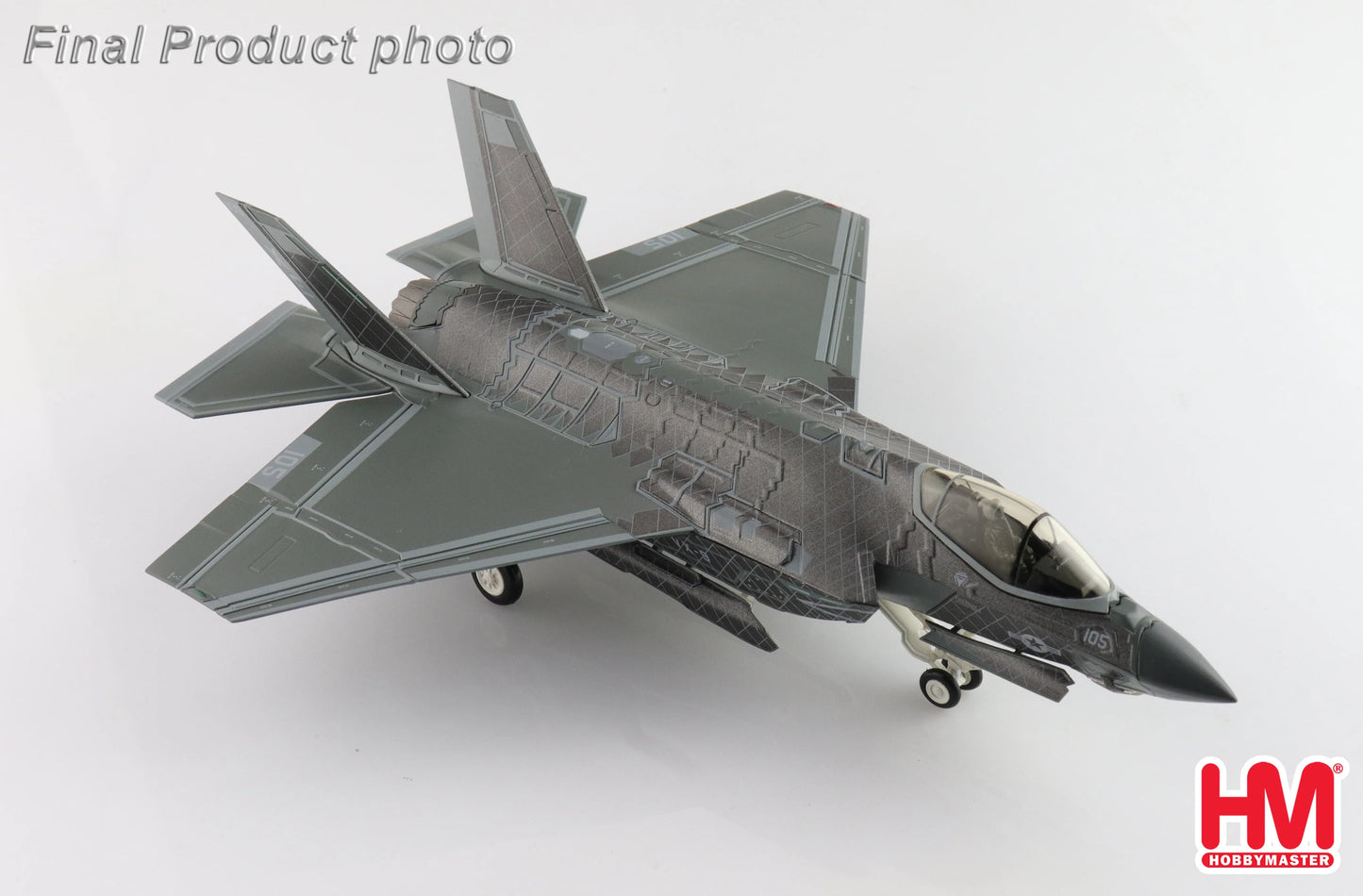HOBBY MASTER F-35C LIGHTNING II "BLACK CHROME" XE-105/168842 US NAVY AUGUST 2022