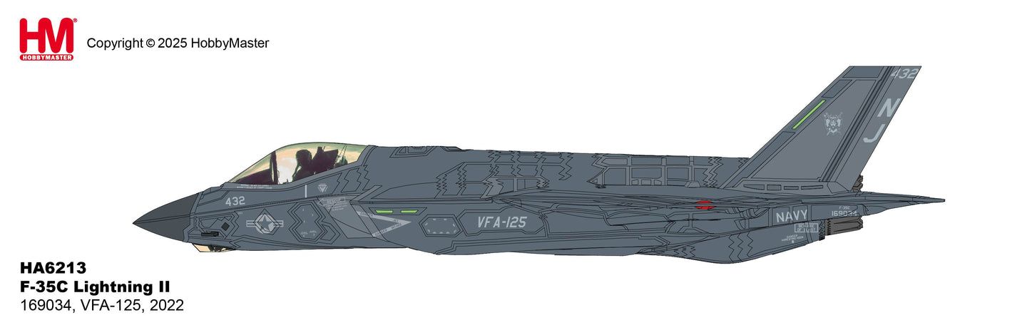 HOBBY MASTER F-35C LIGHTNING II US NAVY 169034 VFA-125 2022